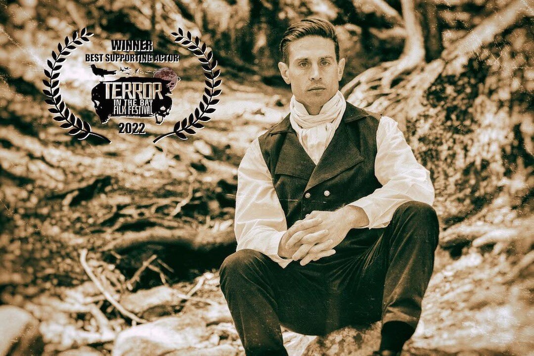 Congrats to Lucifer himself, Mr. Aleksander D'Avignon for winning Best Supporting Actor at Terror in the Bay Film Festival in Canada. Stellar performance if you haven't seen it yet. (photo by @jenrubinphotography ) #thedevilinbitterwoods #terrorinthe