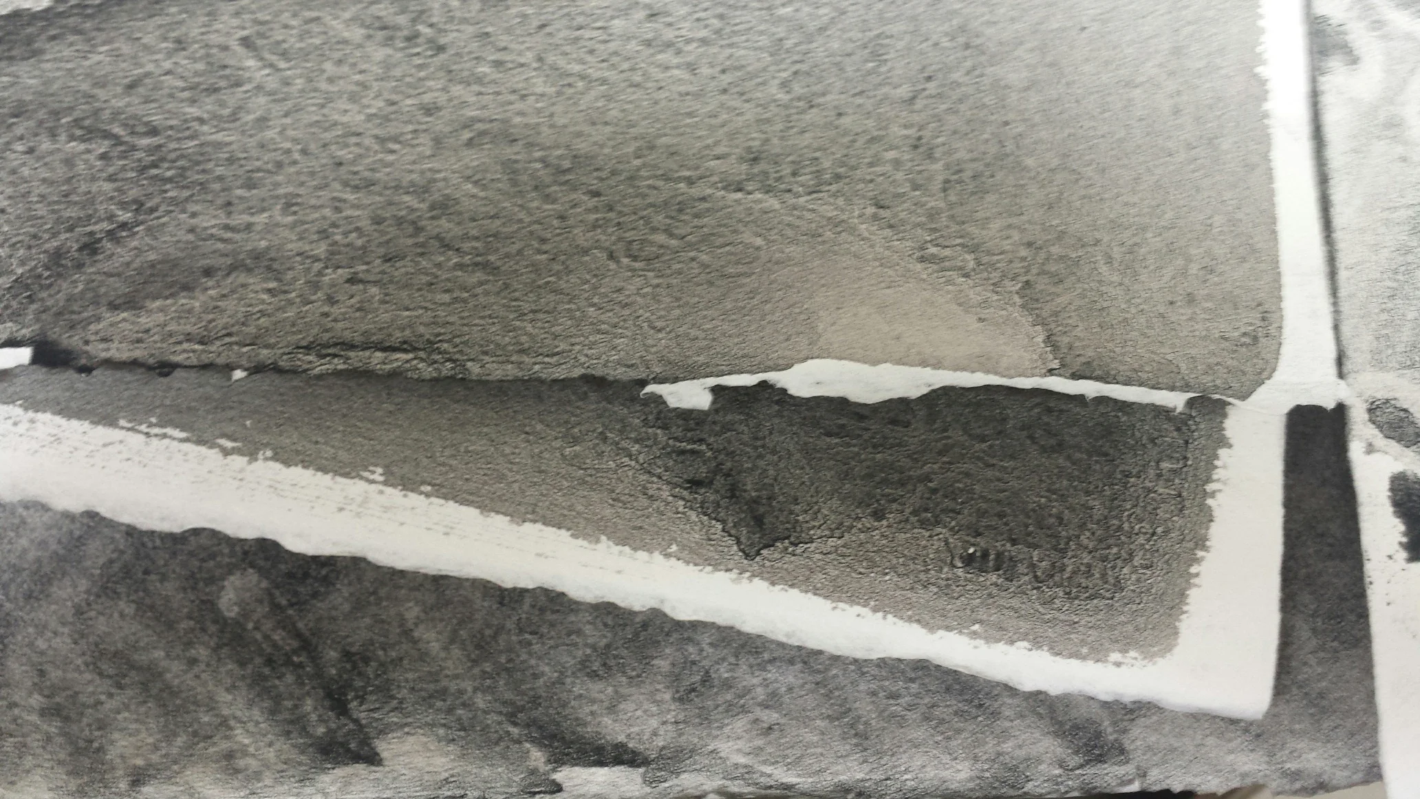 experiments with ink to resemble touche at magnolia editions