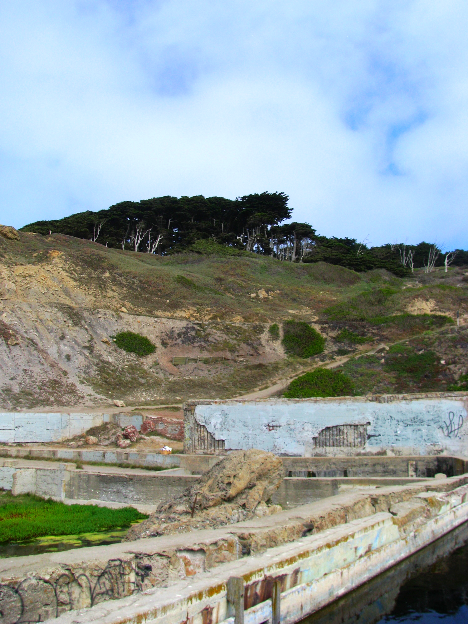 sutro baths from the bottom