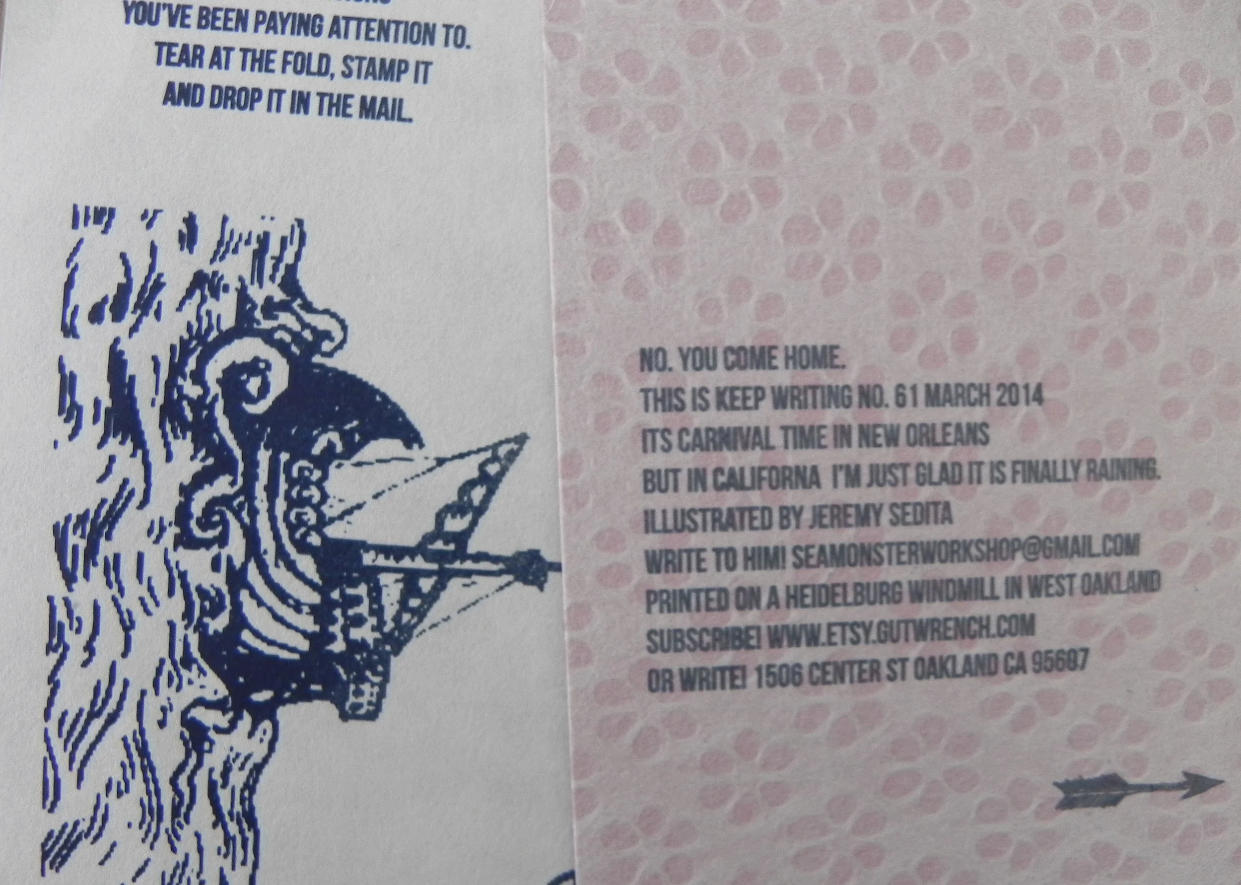 on the left: the image on french paper, on the right, a too-soft impression on the handmade