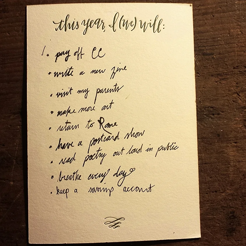 2014! from a card from Ink Meets Paper, a letter writers best stationery friend 