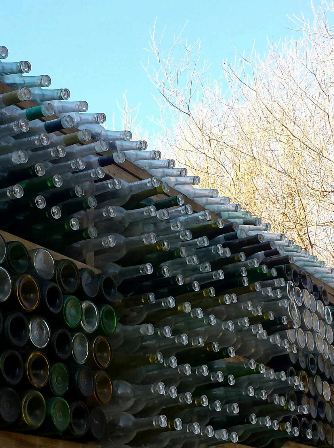 the bottle chapel.&nbsp; we may have snuck back after the tour to sit inside.