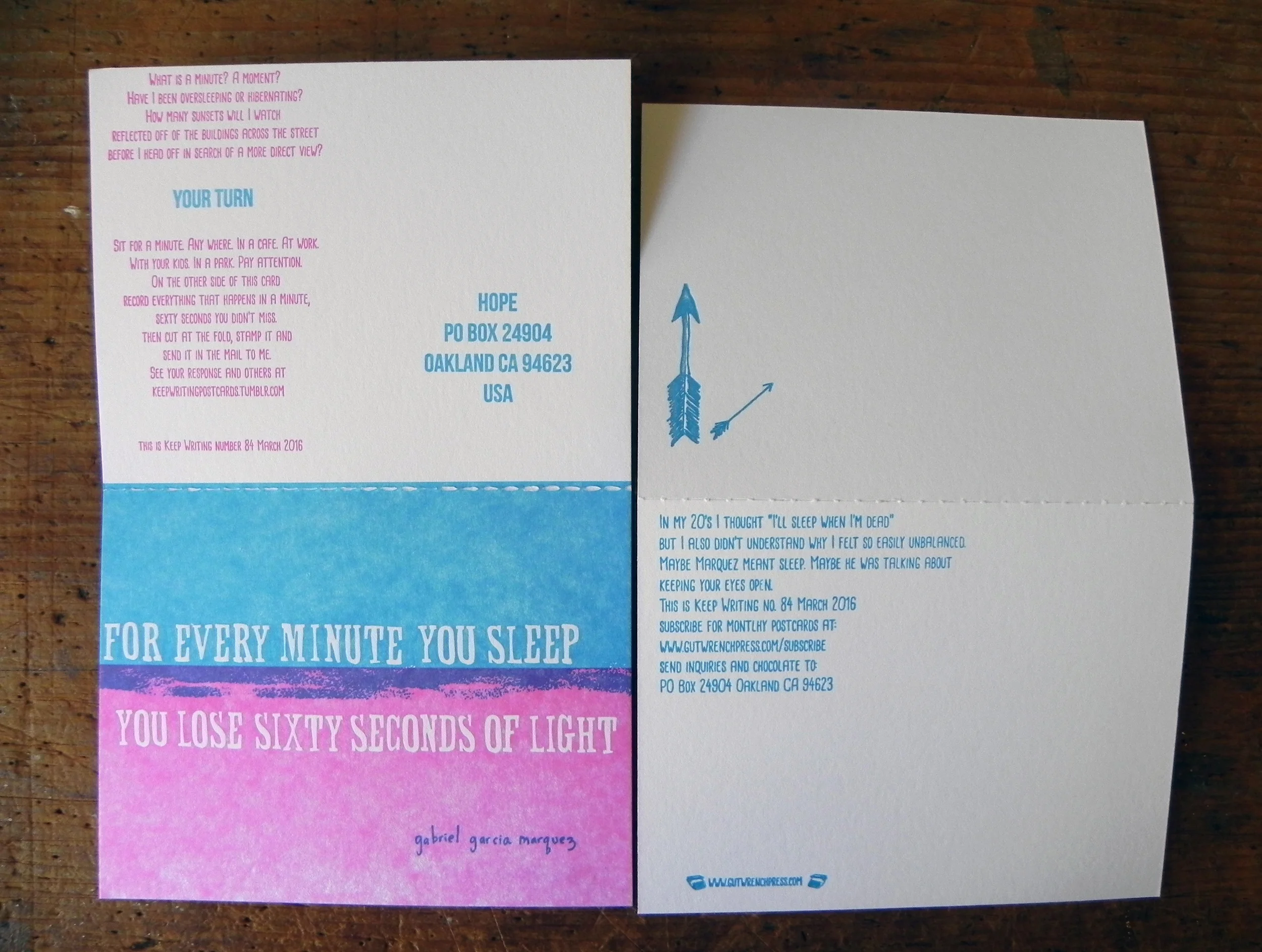 Keep Writing number 84