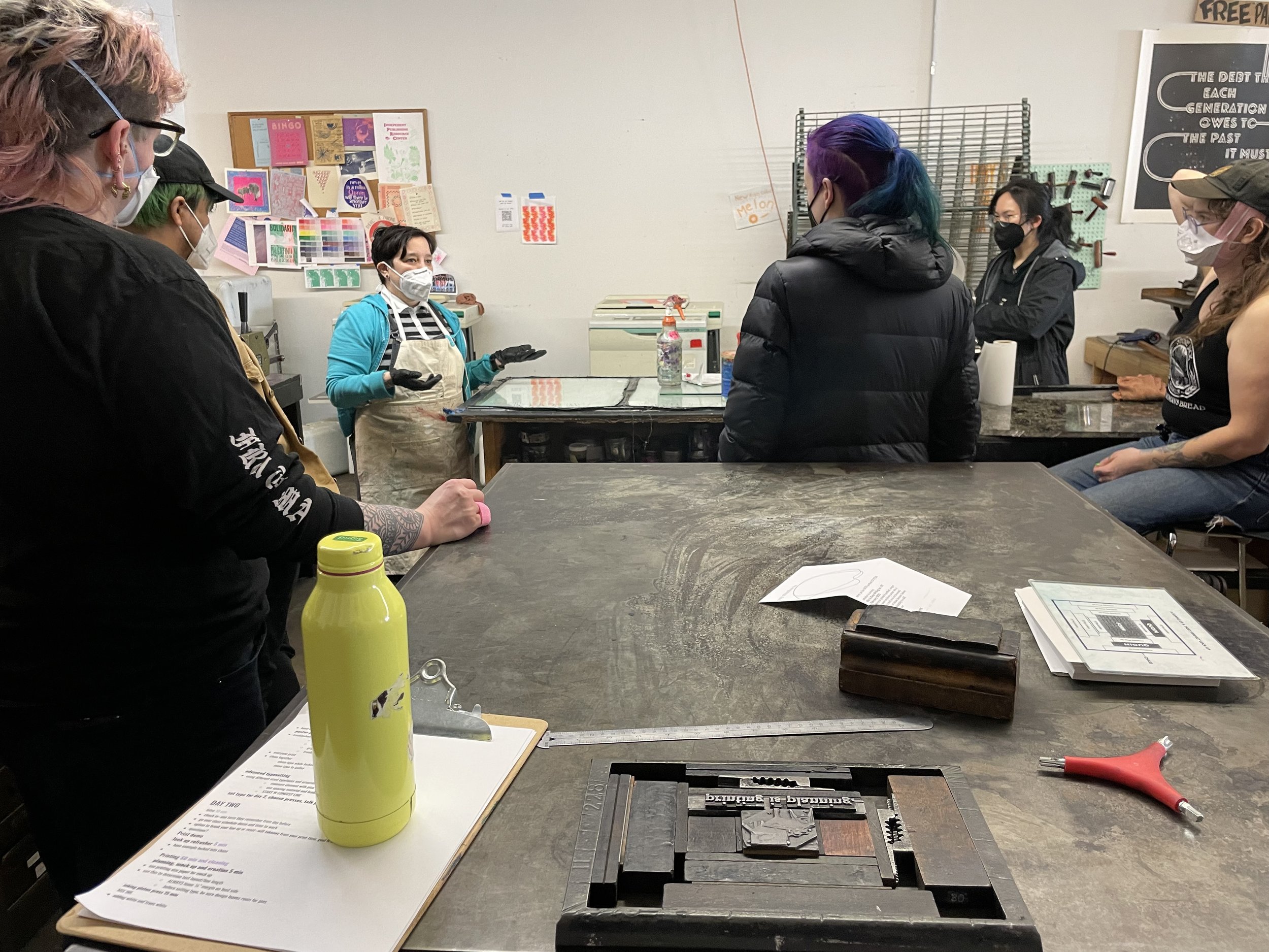 letterpress classes at the IPRC