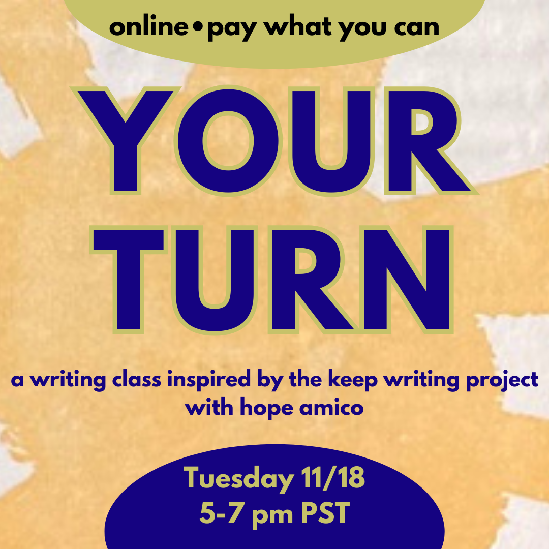 my first writing class!