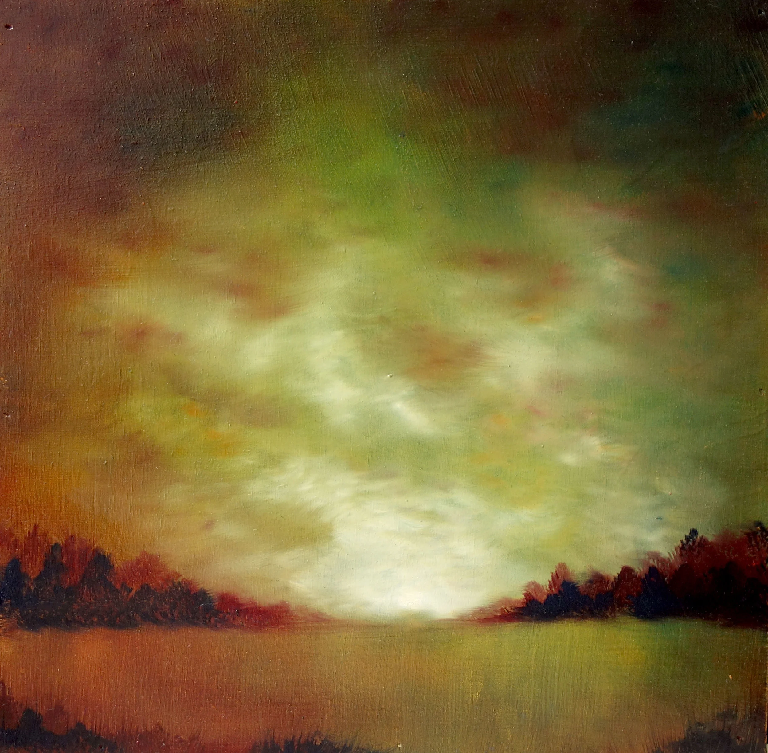 Borneo, oil on wood, 30cm x 30cm, 2016