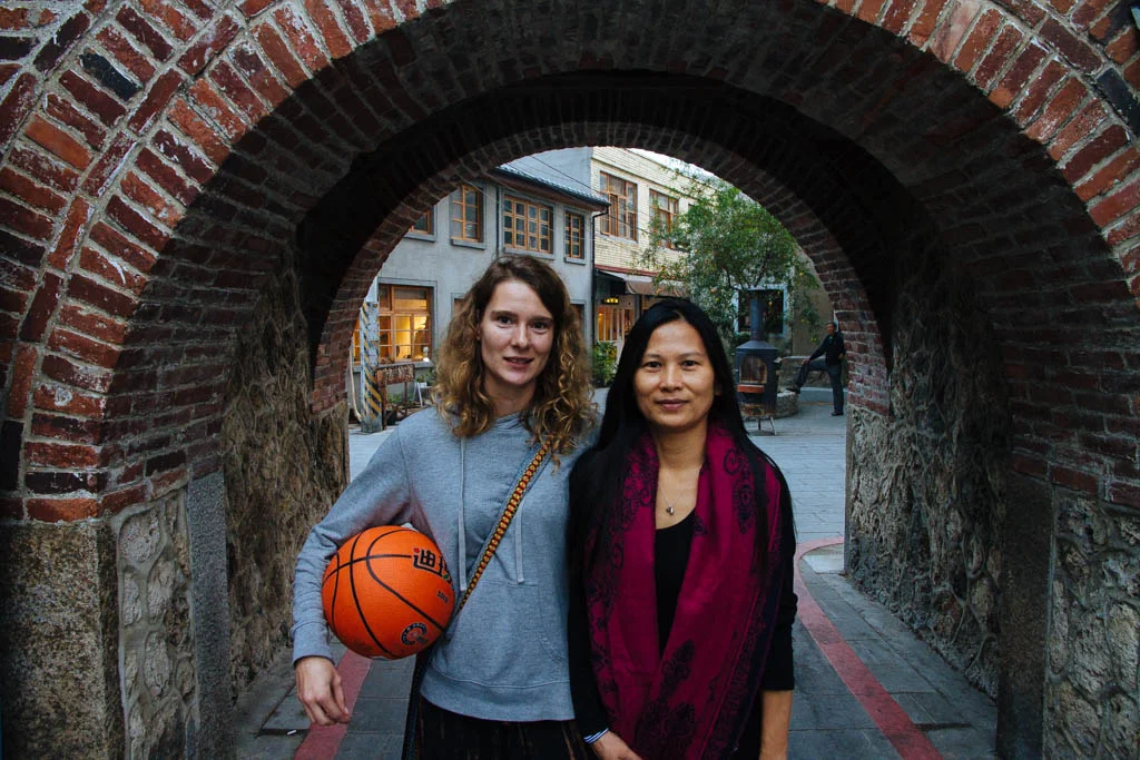 Our famous basketballers, Claudia and Celine.