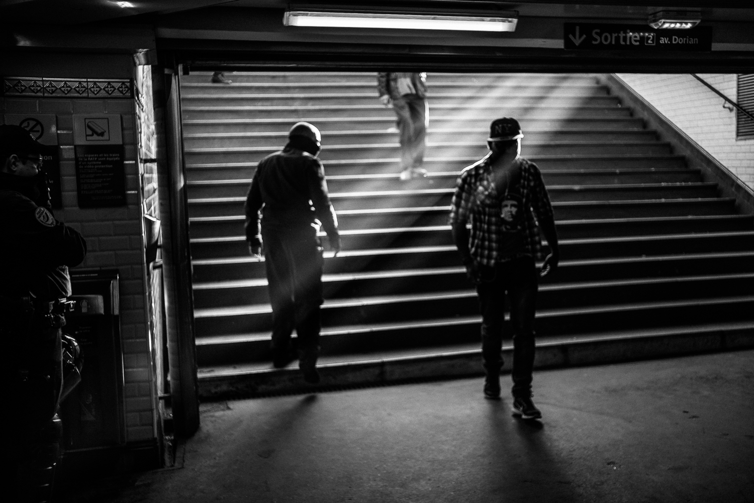Light finally pierce through the thick gas in an underground train station to mark the end of yet another day of violent clashes.