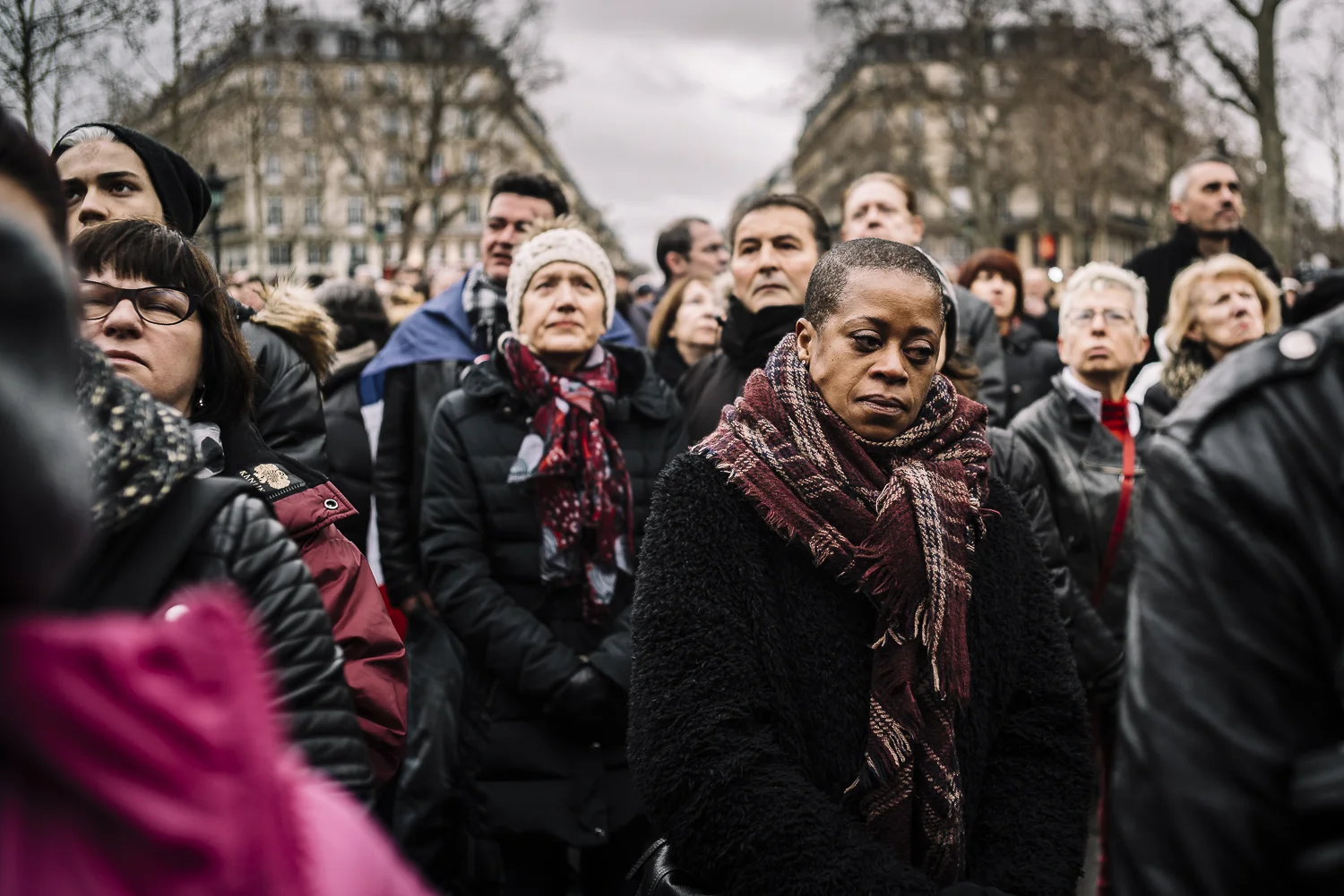 Commemorative Ceremony for Paris Attack Victims. Place de la République, Paris, 2016