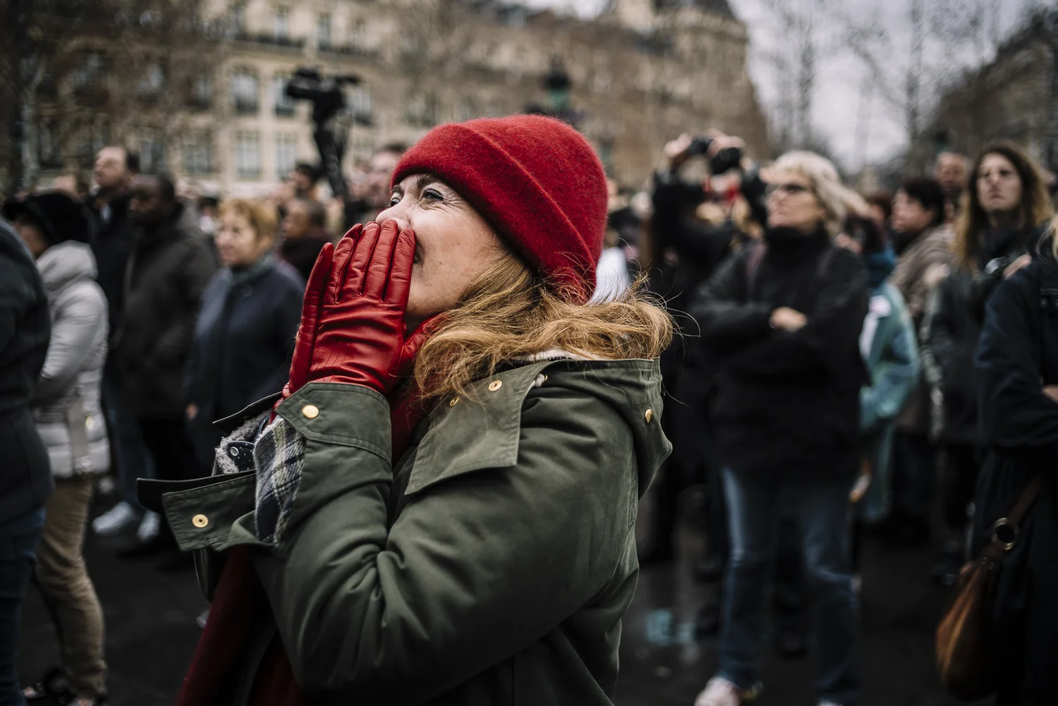 Commemorative Ceremony for Paris Attack Victims. Place de la République, Paris, 2016