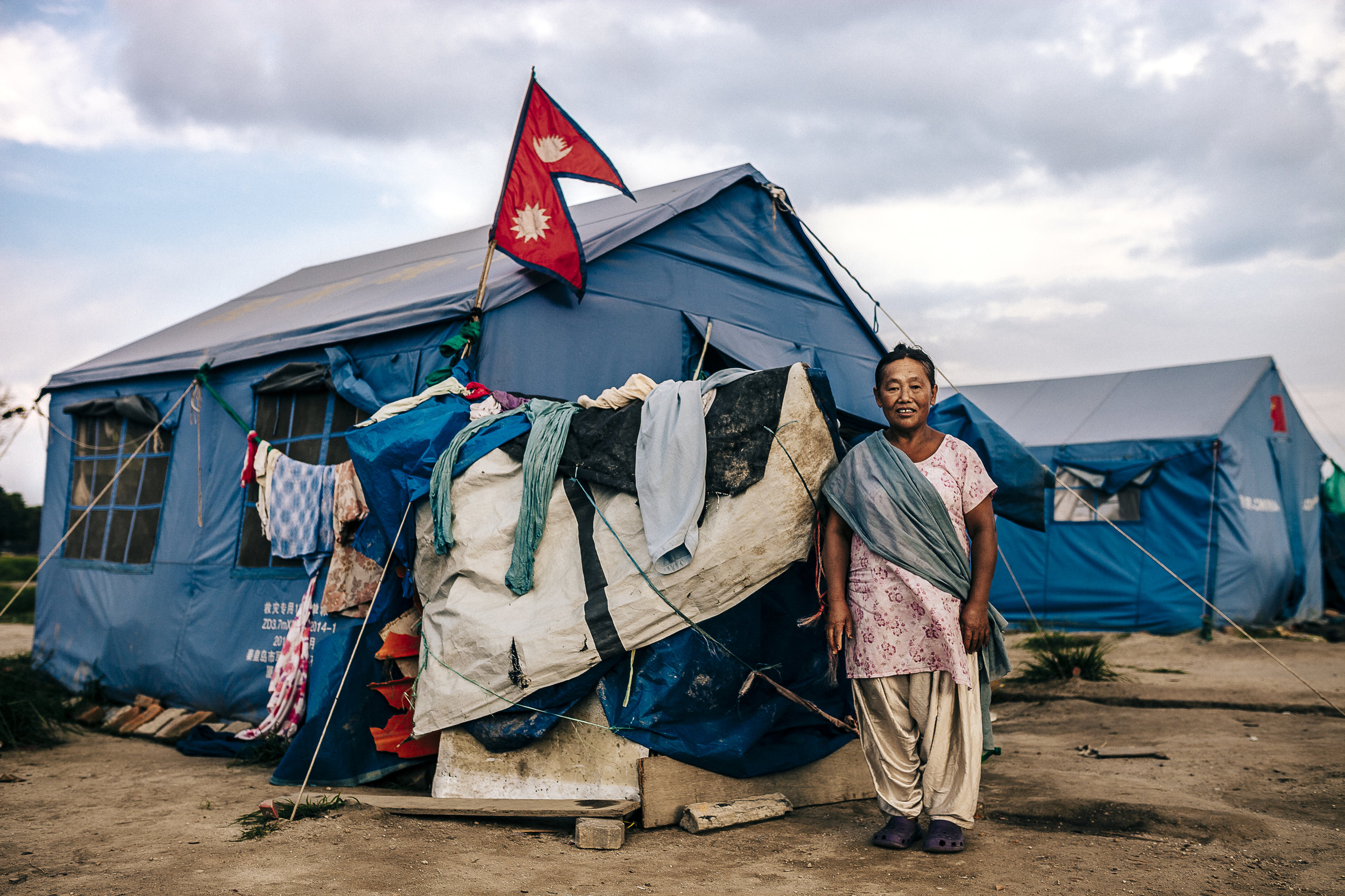  Survivors of Nepal twin earthquakes. Nepal, 2015 