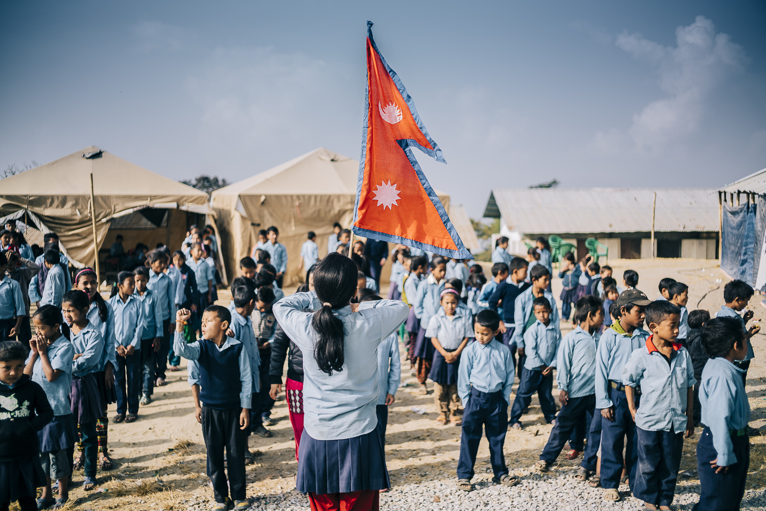  Survivors of Nepal twin earthquakes. Nepal, 2015 