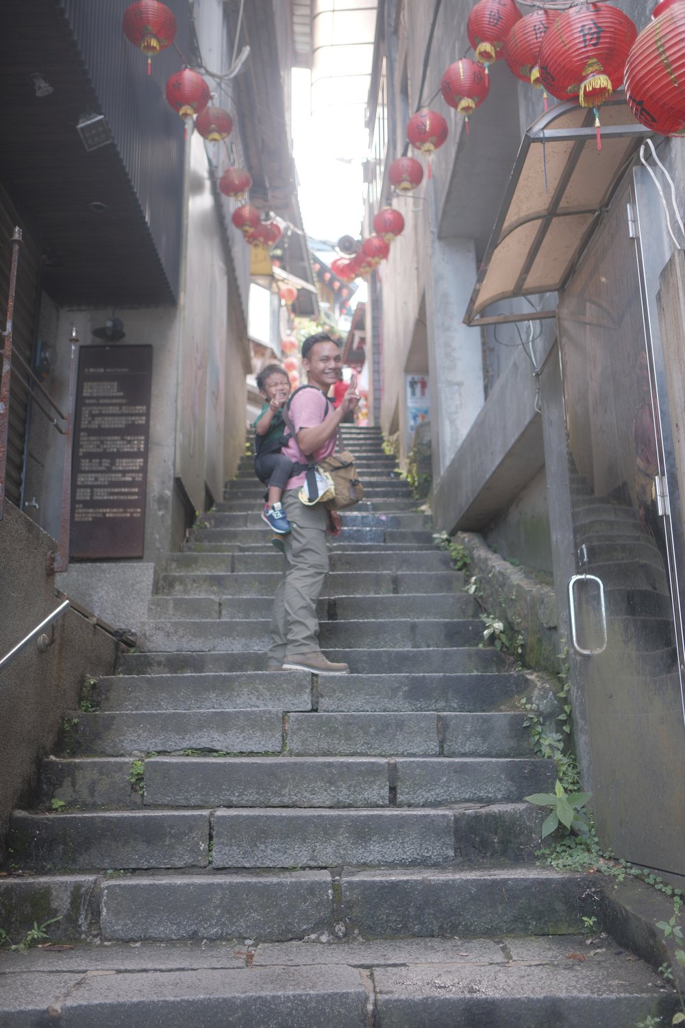 Cardio up Jiufen stairs