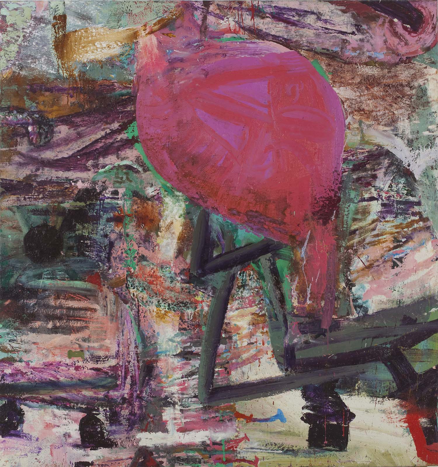 Oil on canvas. 170 x 160 cm