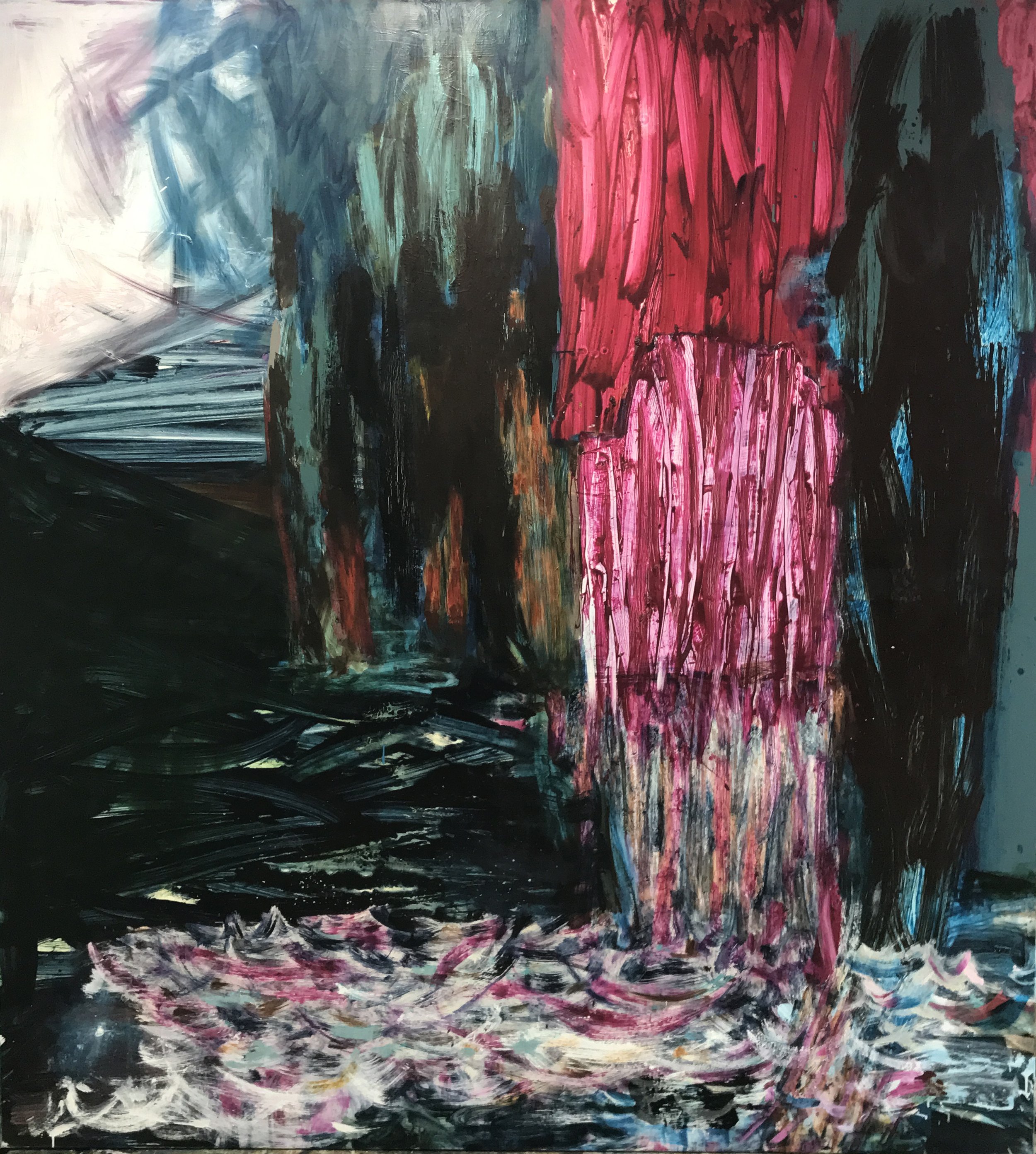 Oil on canvas. 200 x 180 cm.