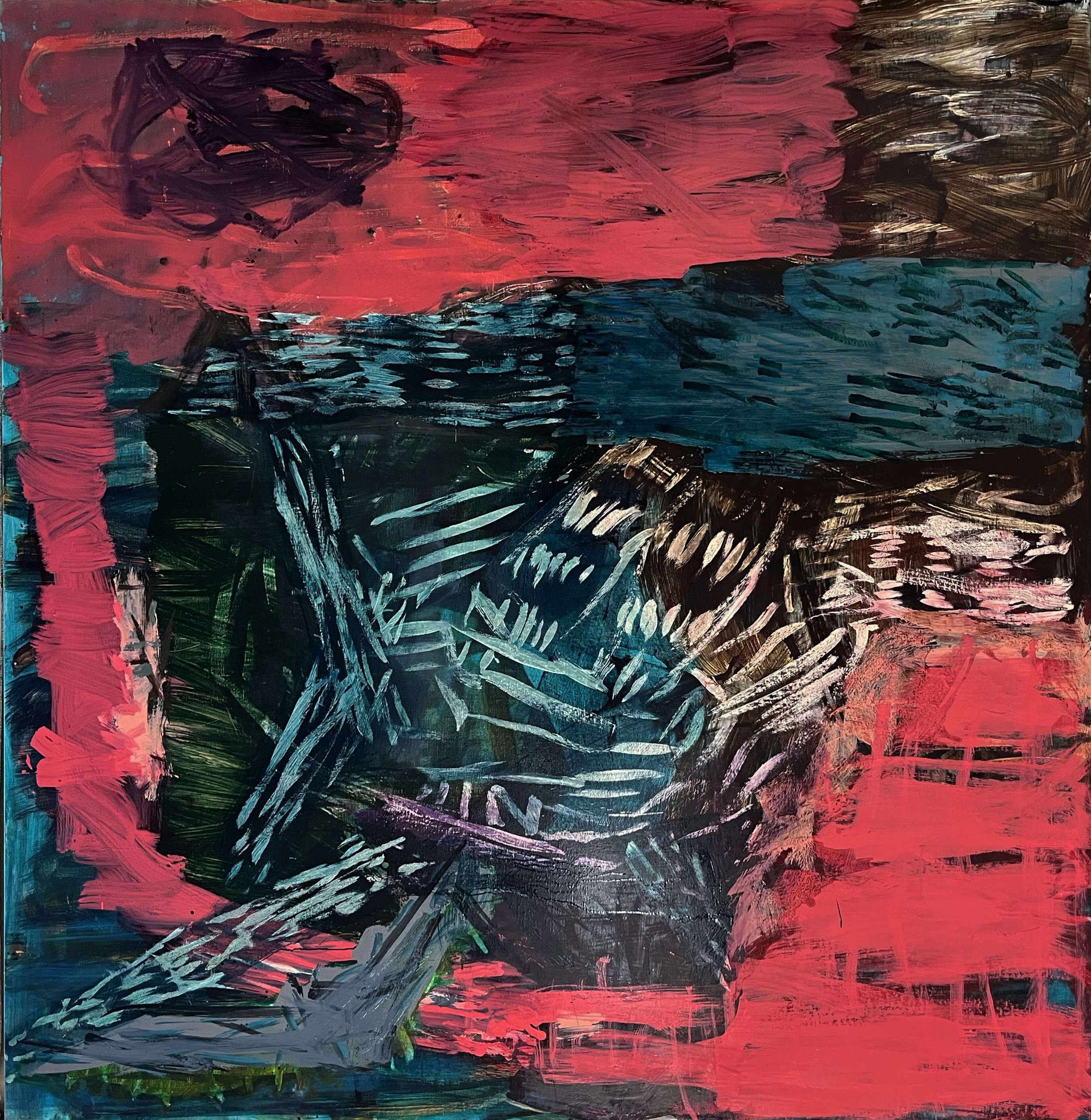 Oil on canvas. 2025 170 × 170 cm