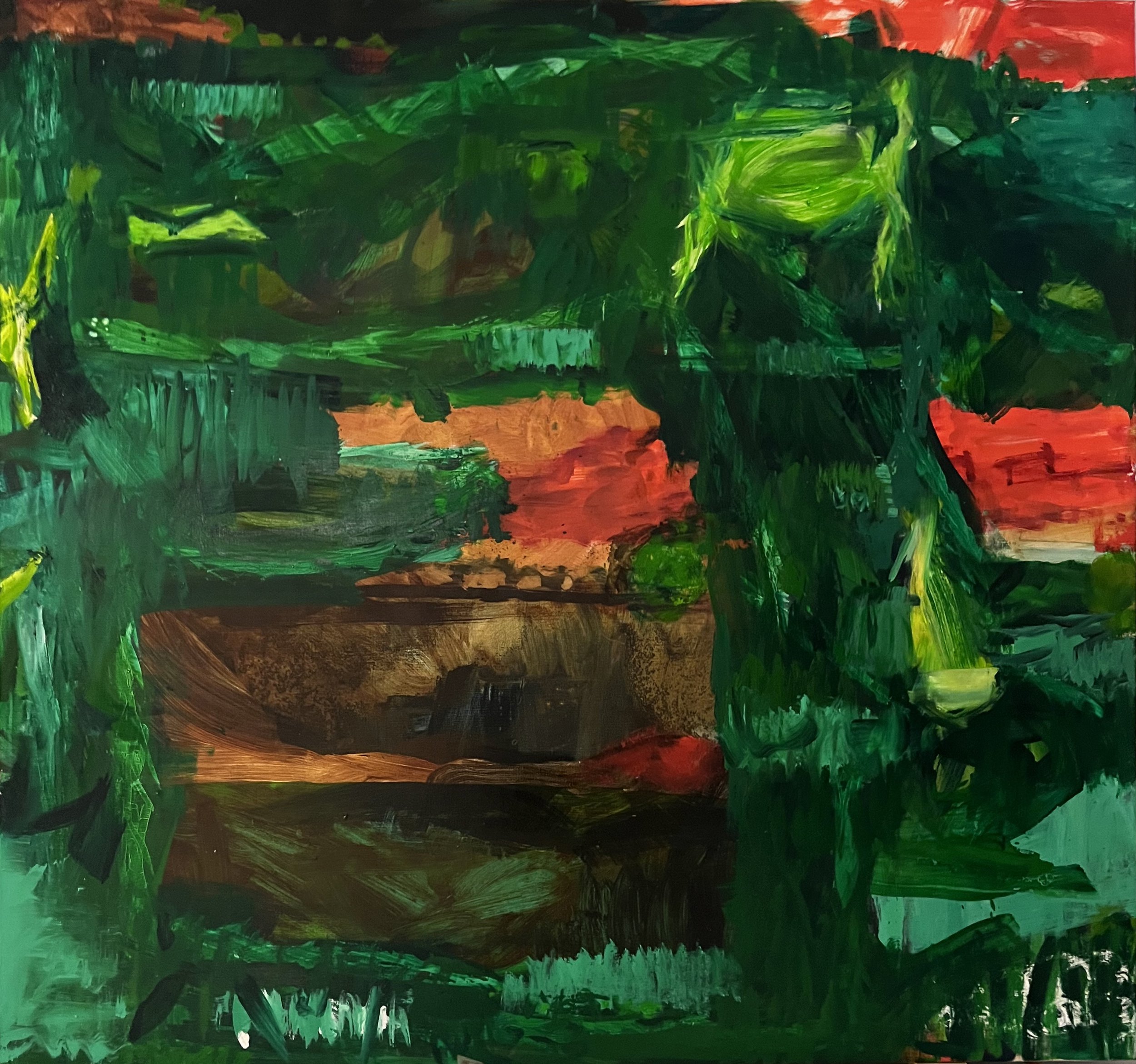 Oil on canvas. 2025 H: 160 x W: 165 cm.