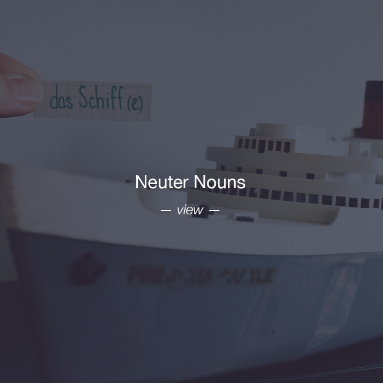 Neuter nouns