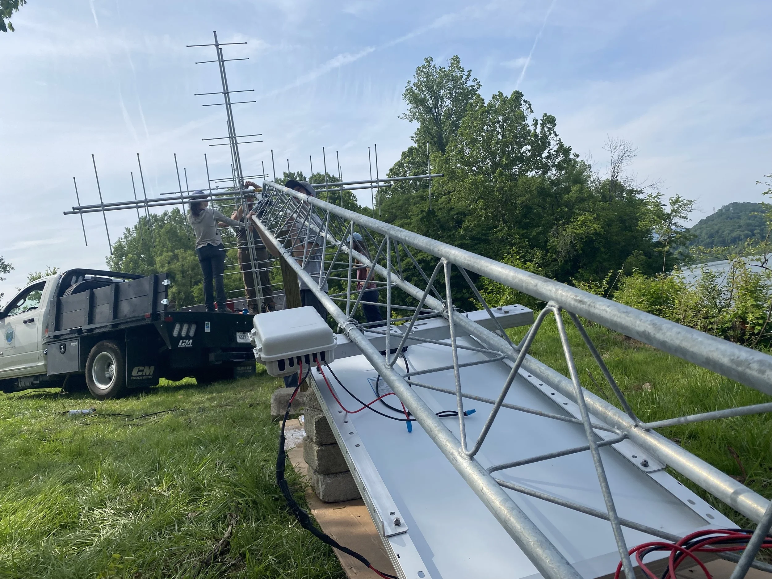 Motus Bird Tracking Tower in the Tennessee River Gorge