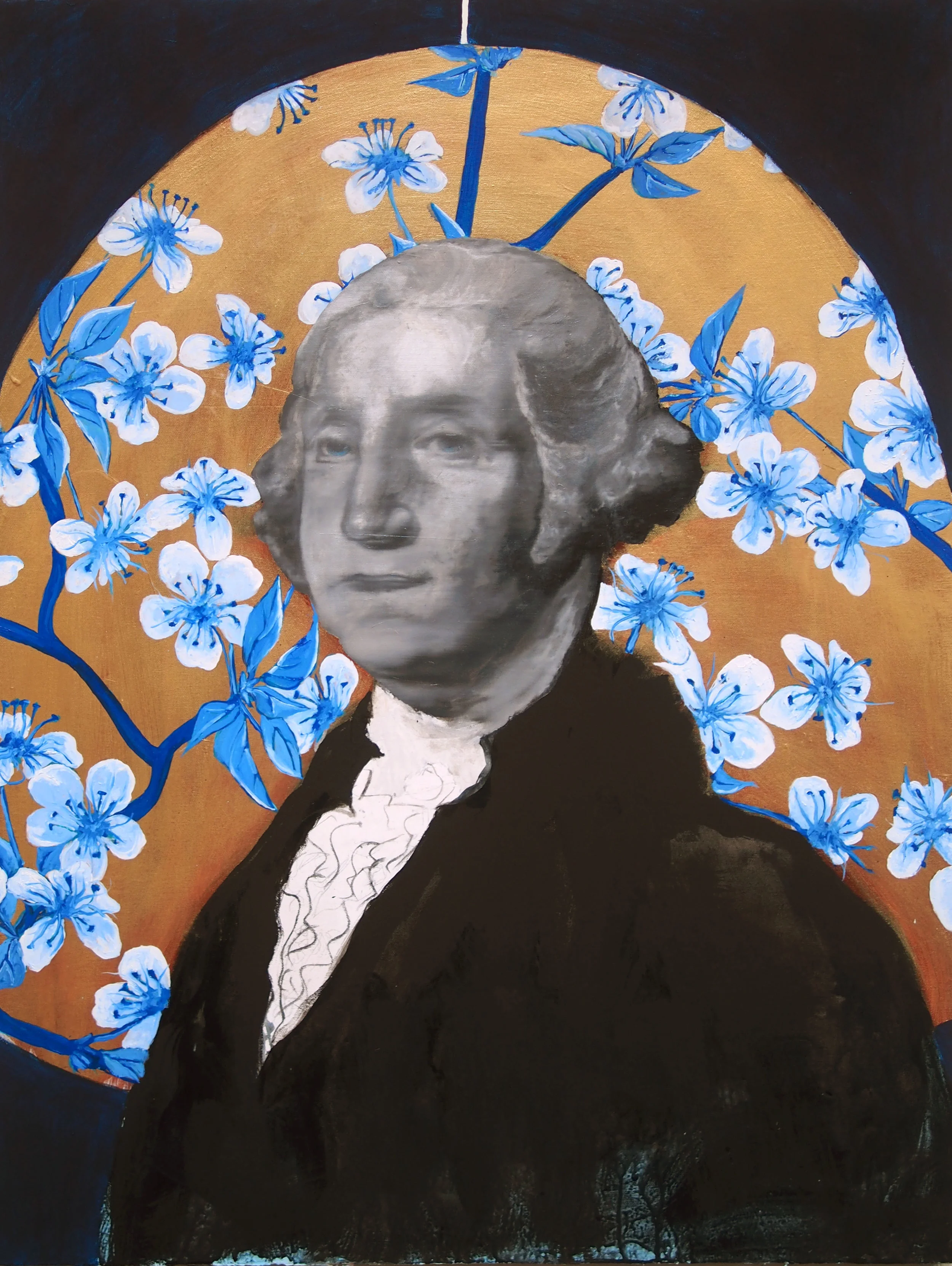 george washington cherry blossom painting