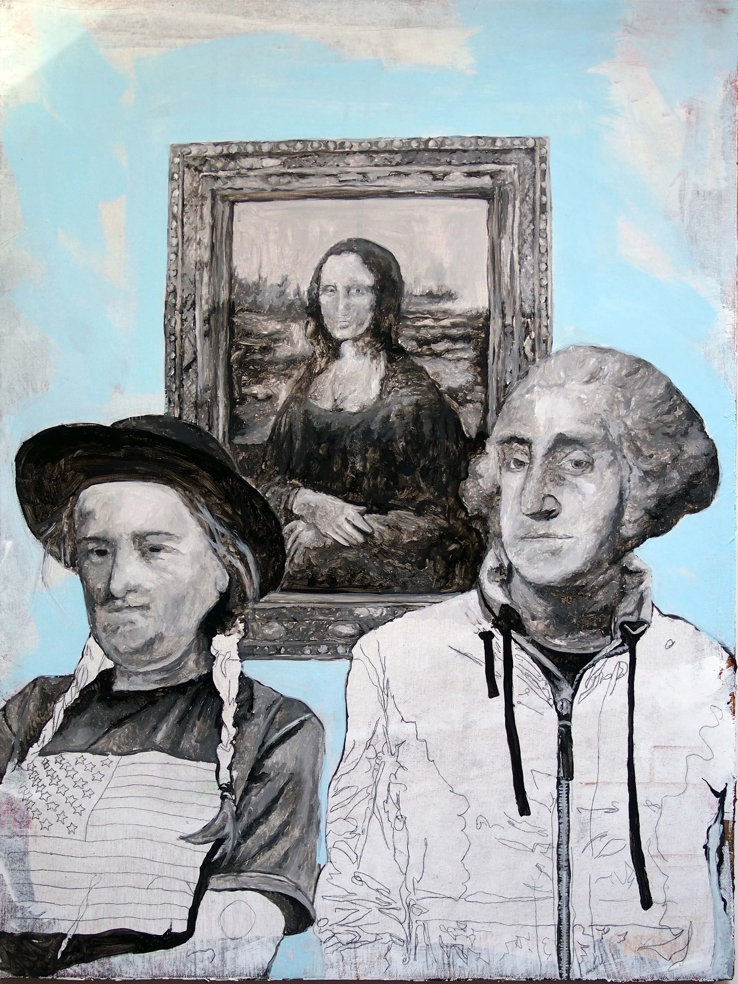 contemporary george washington painting