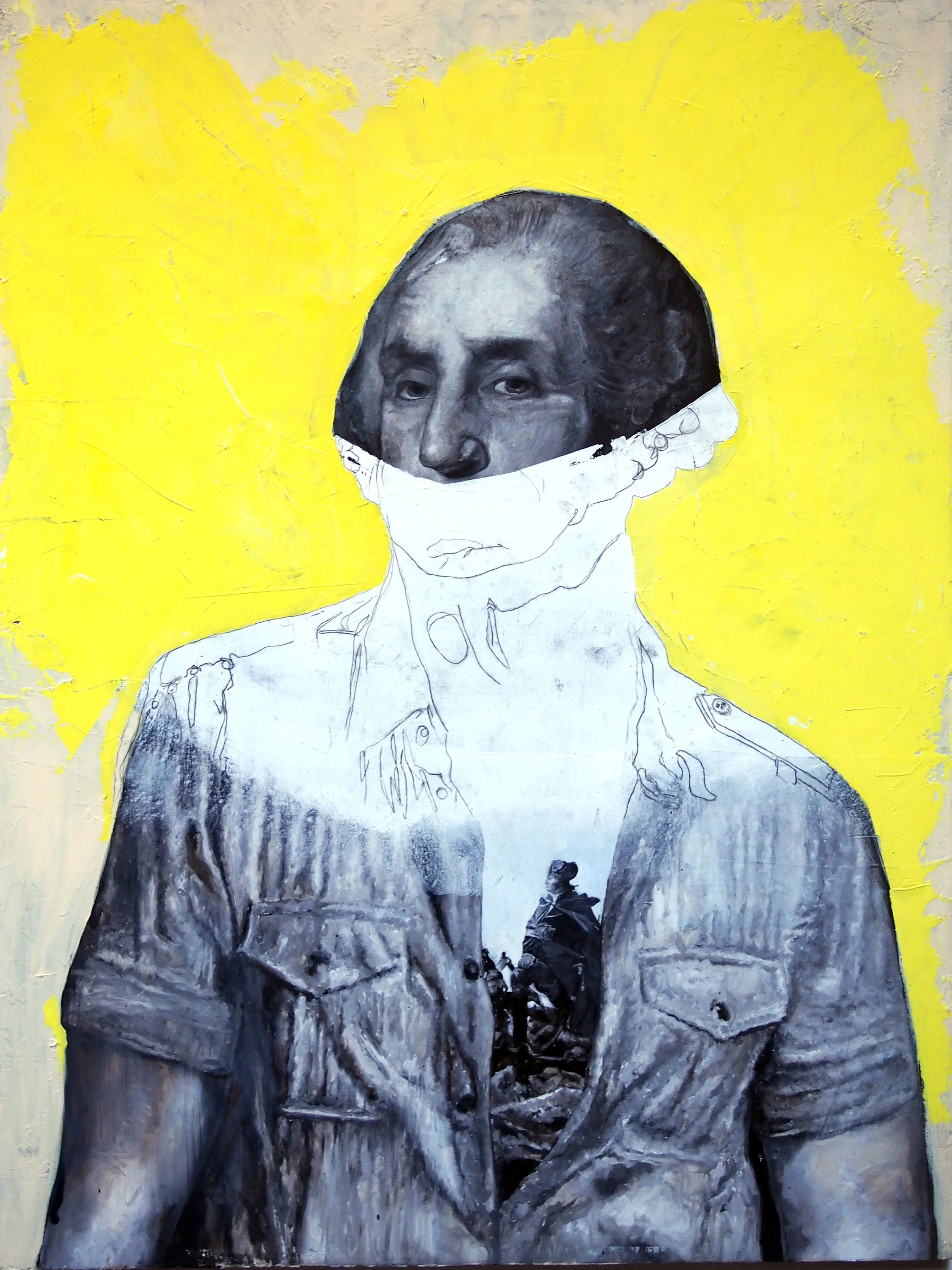 george washington yellow joker painting