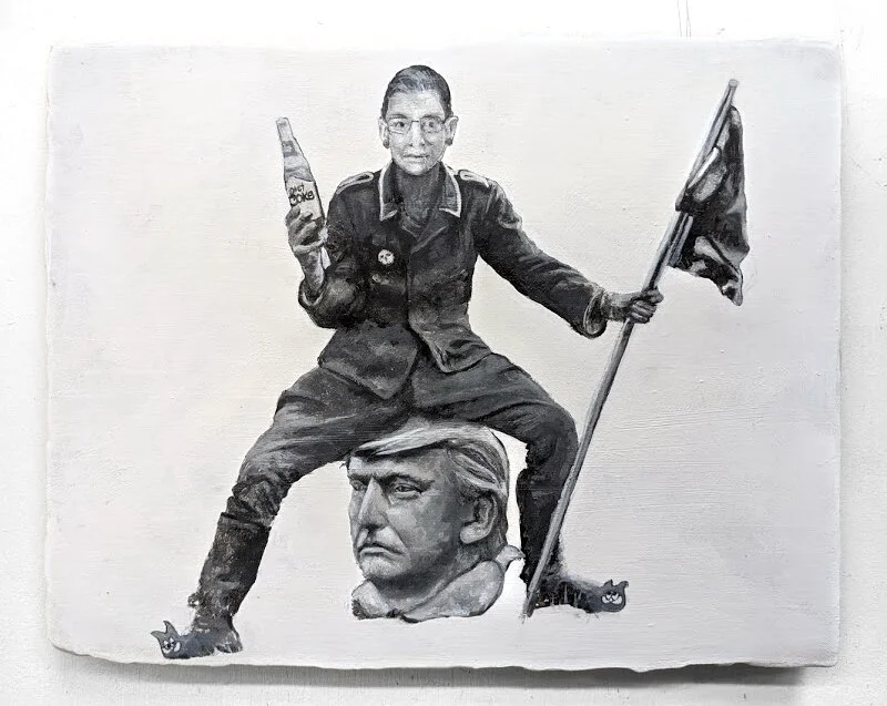 RBG Ruth Bader Ginsburg artwork superhero painting