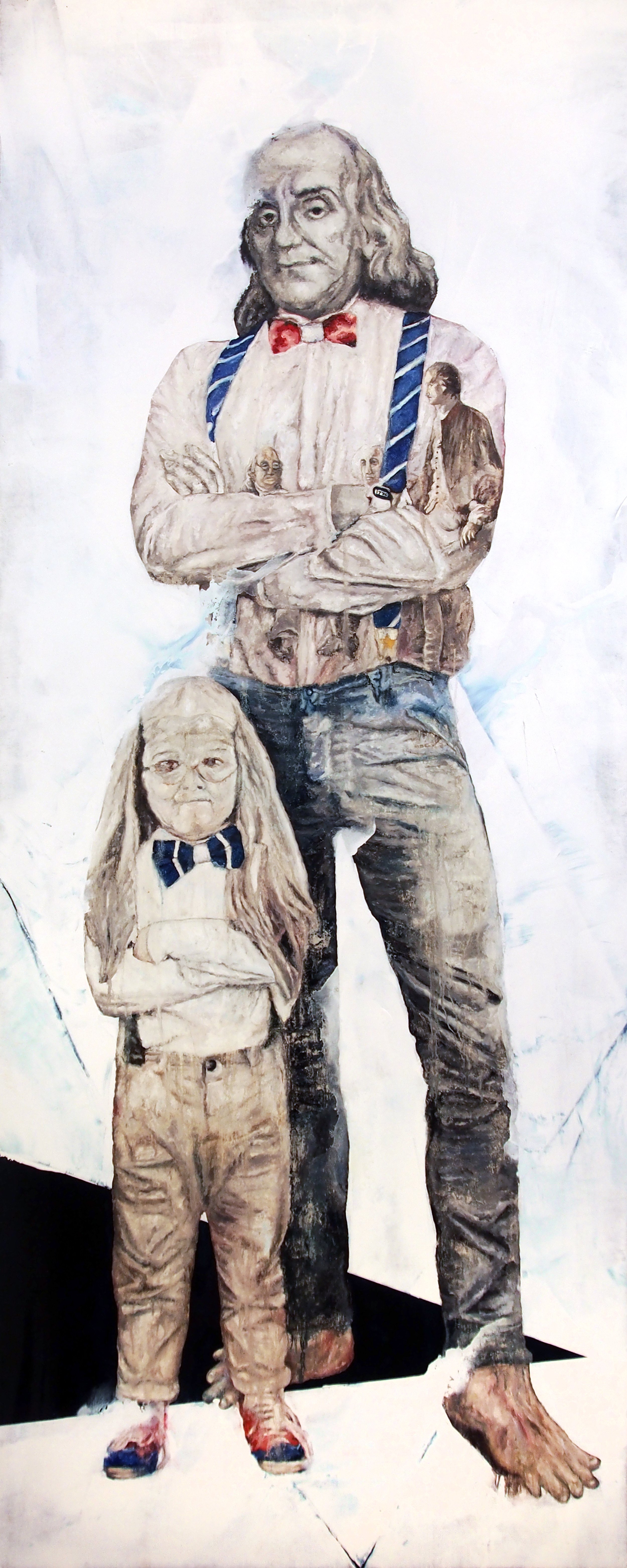 Ben Franklin, Oil on Canvas, 32" x 80"
