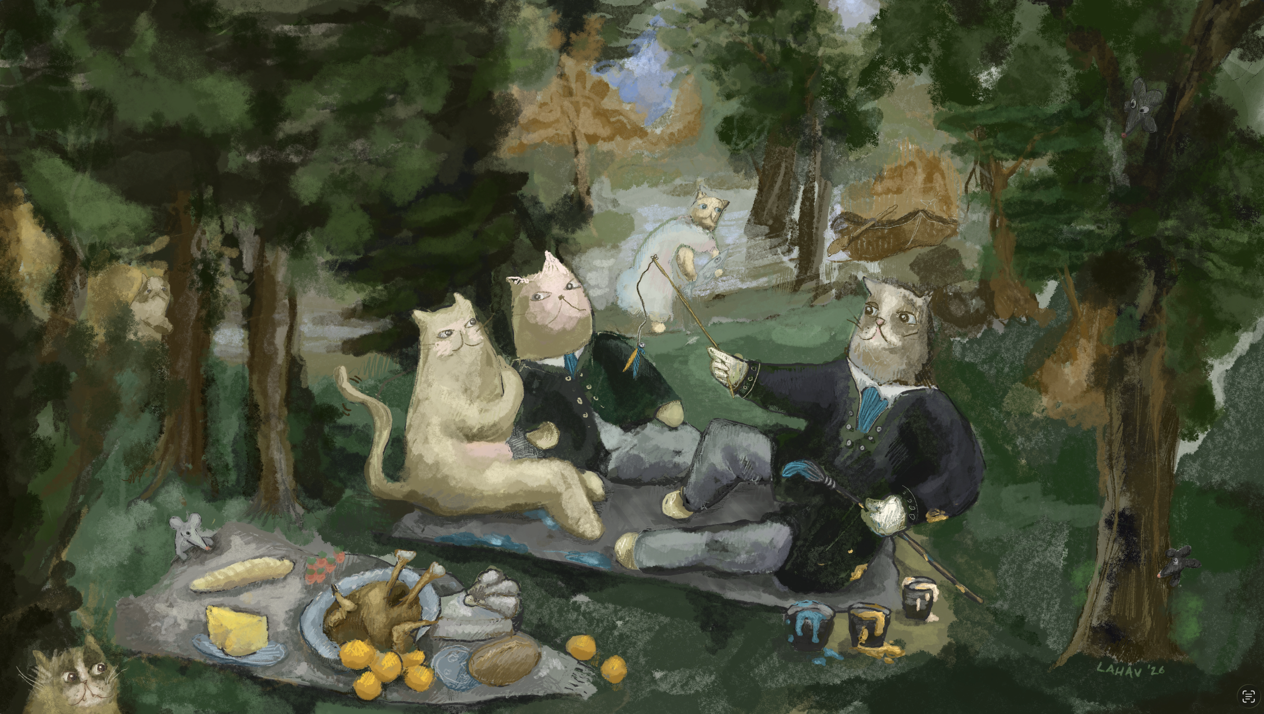 DejeunerSurLherbe-Cats-Cute-Childrens-Kids-Room-Decoration-Art-Print.png