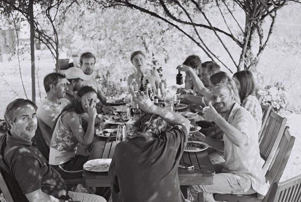One of Many Harvest Lunches at Riecine in 2011