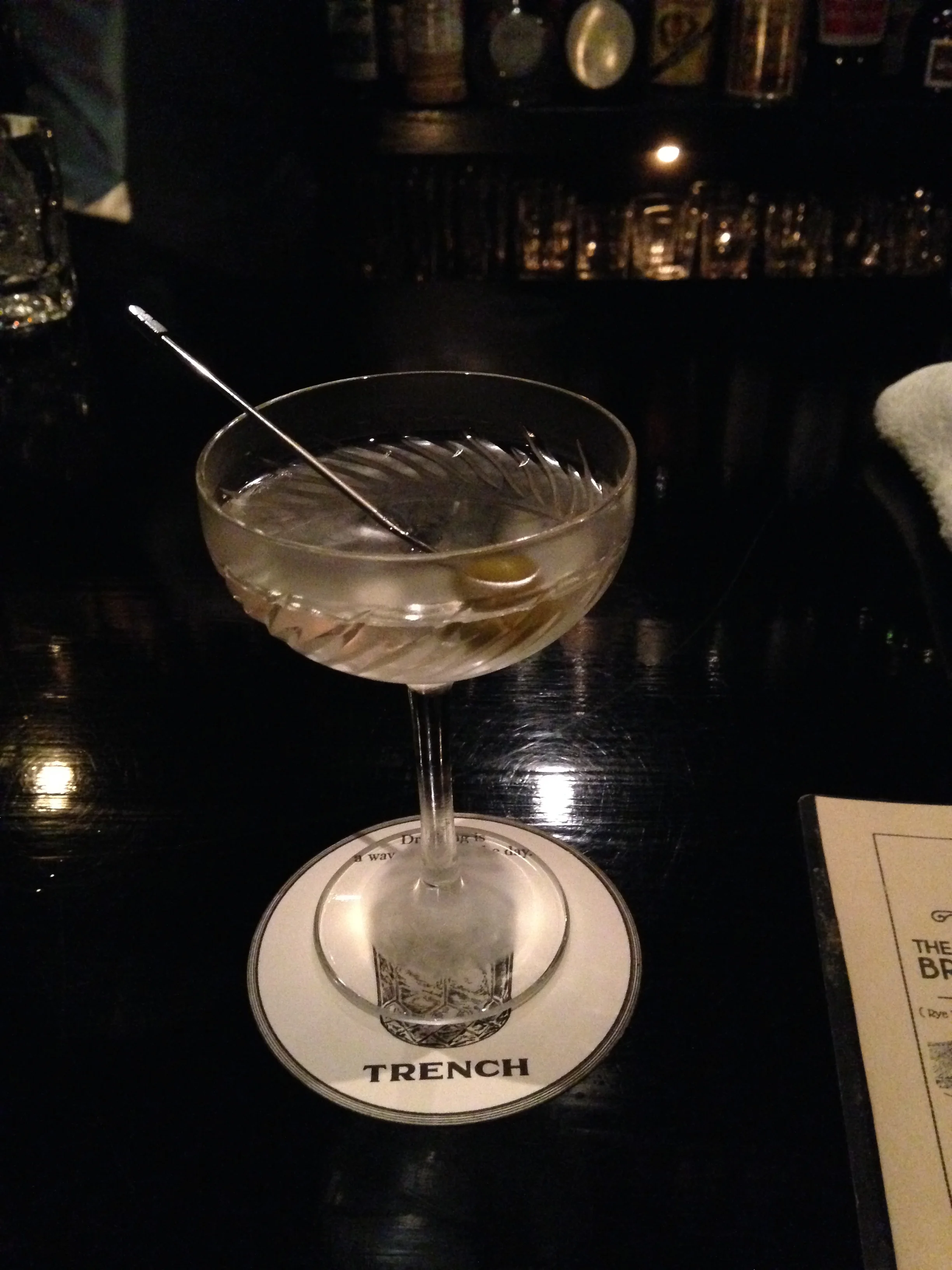 A thing of Beauty - a Martini at Trench, Tokyo