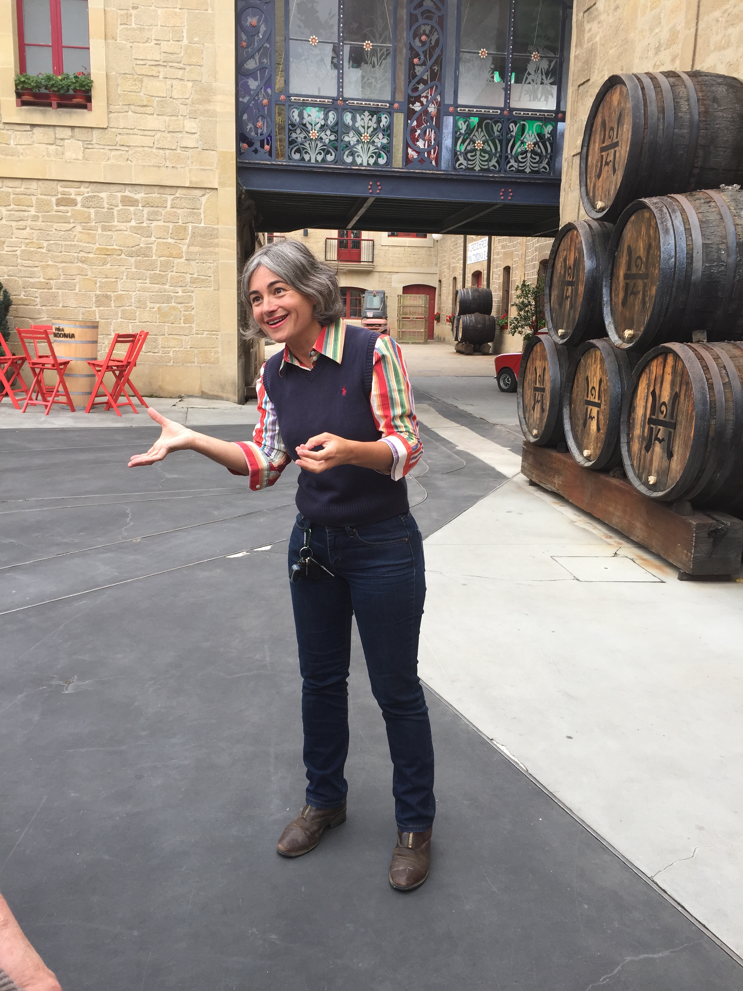 The animated and personable Marie Jose Lopez of the legendary Rioja estate - Lopez de Heredia.