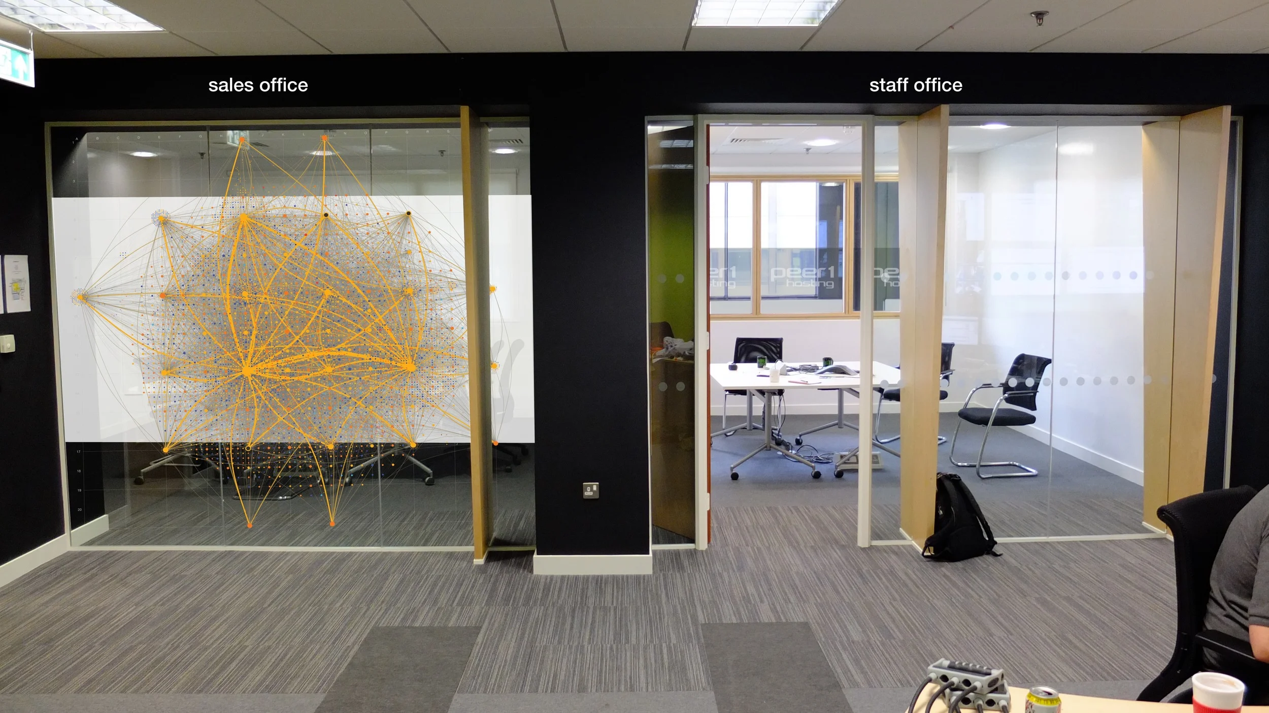 Design for office window graphics
