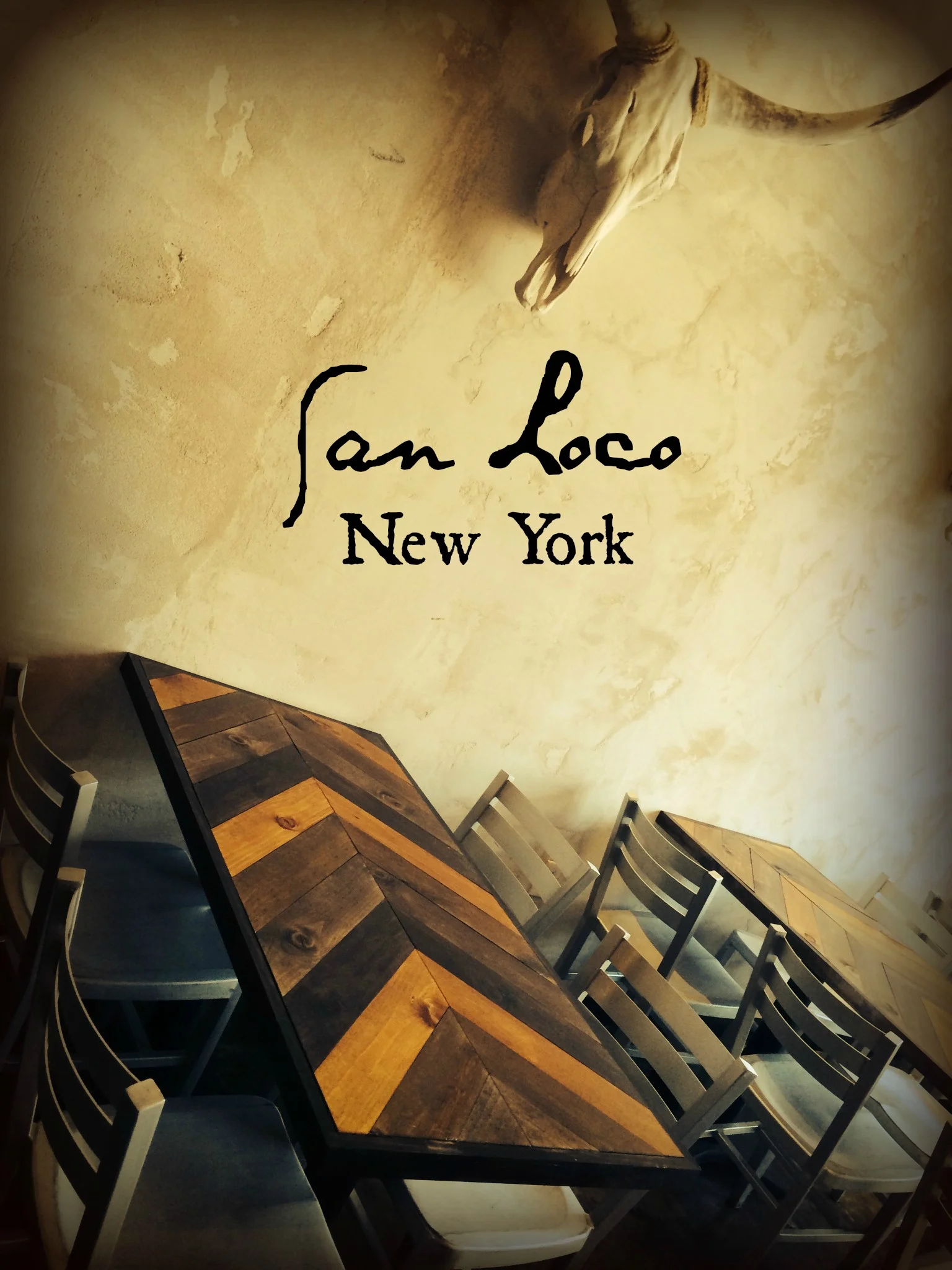 tables designed and built for San Loco Restaurant in New York