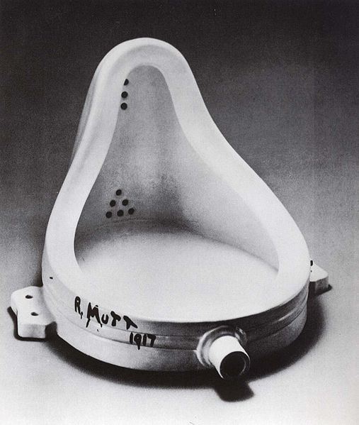 Marcel Duchamp put a urinal in an art gallery in 1917 to question definitions and boundaries of art