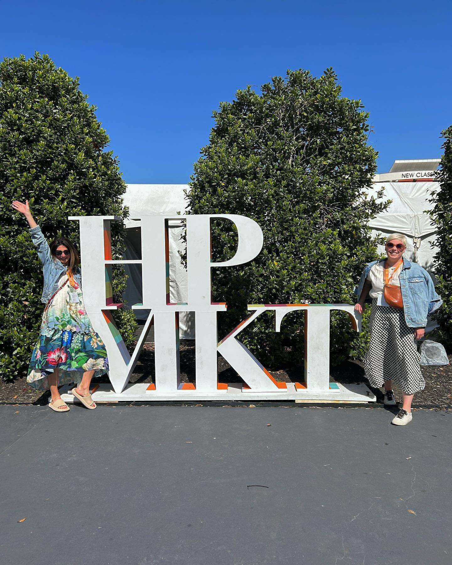 2 little newbies go to market&hellip;

3 days at Spring 2023 @highpointmarket. We saw old friends and made new, sit tested for hours, established new trade accounts and learned so much. We also ate breakfast in a &lsquo;staff lounge&rsquo; of a showr