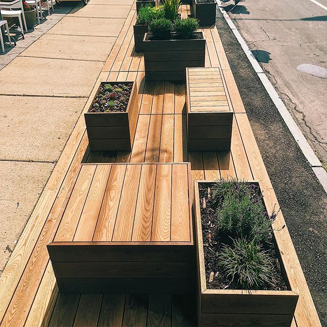 Today is a truly remarkable day as we unveiled the first ever Parklet in the City of Rochester. Thank you to @joebeancoffeebar and @staach_inc for pursing the vision of new public space with us and for your determination and passion to bring this bea