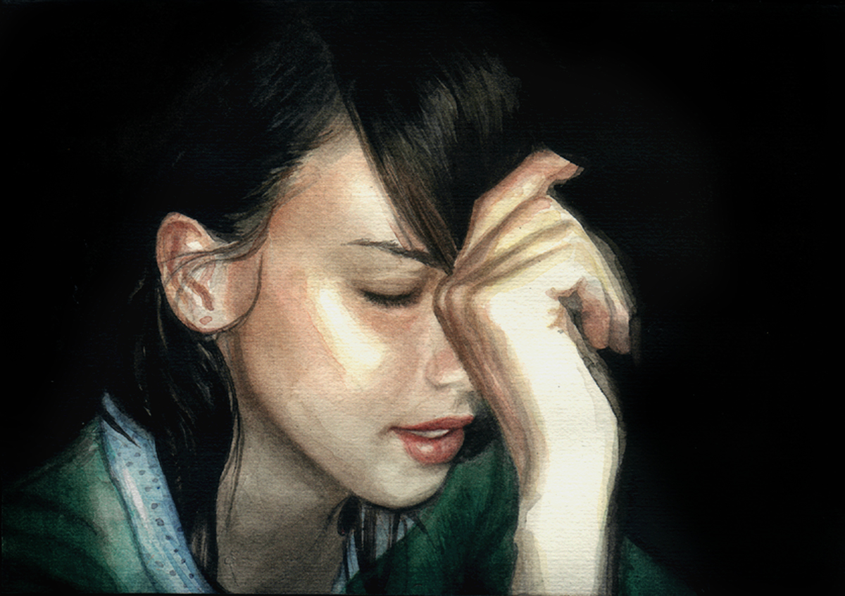 Vira borracha. 18 x 12 cms. Acuarela sobre papel. 2007