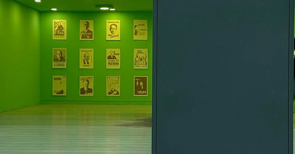 Mordiendo Polvo · Presidential campaign posters and archive · UN_FAIR, Centro Tequendama · Bogotá, Colombia, 2025