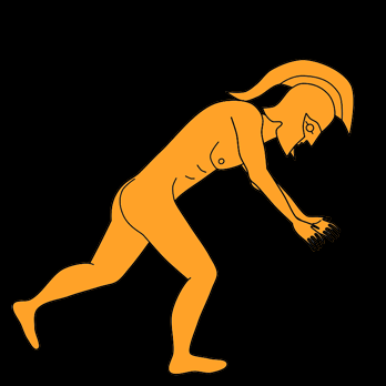   Achilles chasing / Aquiles persiguiendo  