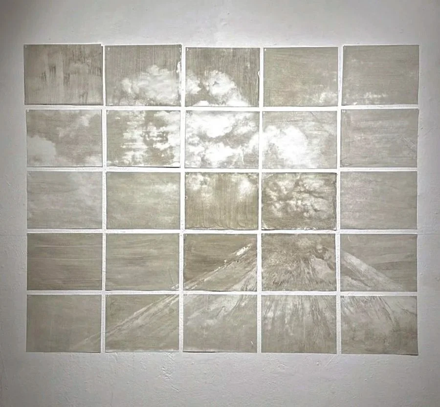 Cúmulo, 2024 · Gum bichromate print · Popocatépetl