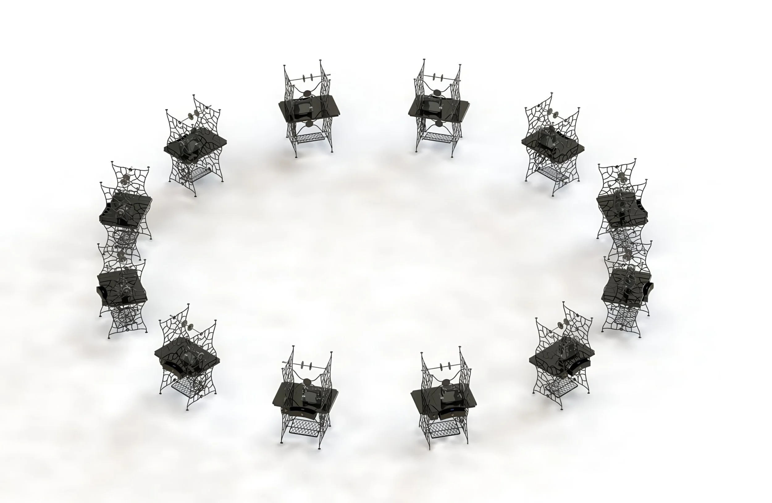 Modelo de montaje 12 máquinas