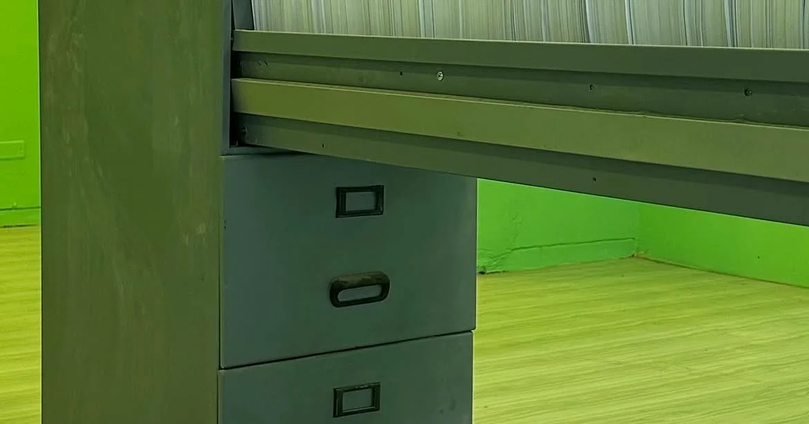 Mordiendo Polvo · Filing cabinet, detail · UN_FAIR, Centro Tequendama · Bogotá, Colombia, 2025