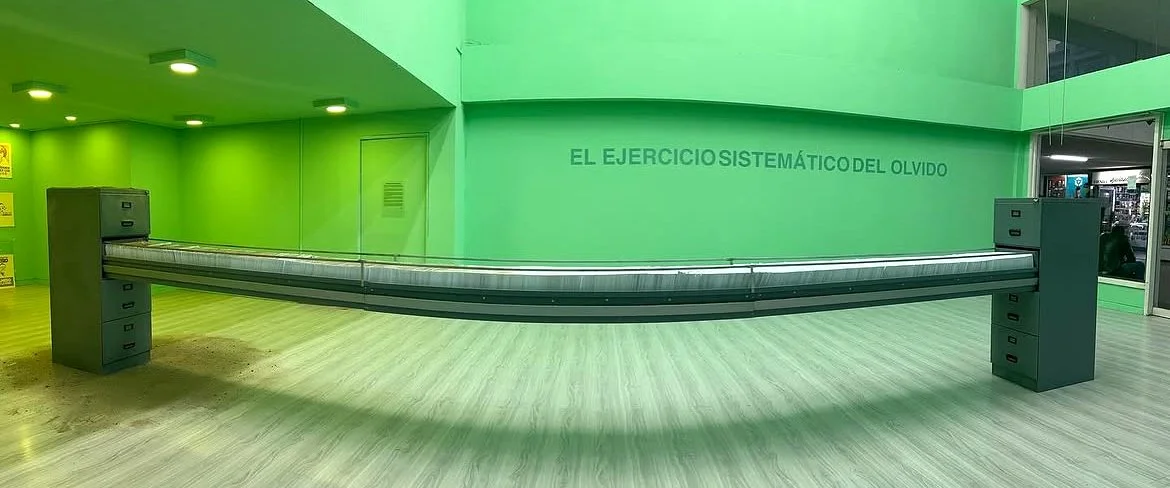 Mordiendo Polvo · Filing cabinet installation · UN_FAIR, Centro Tequendama · Bogotá, Colombia, 2025