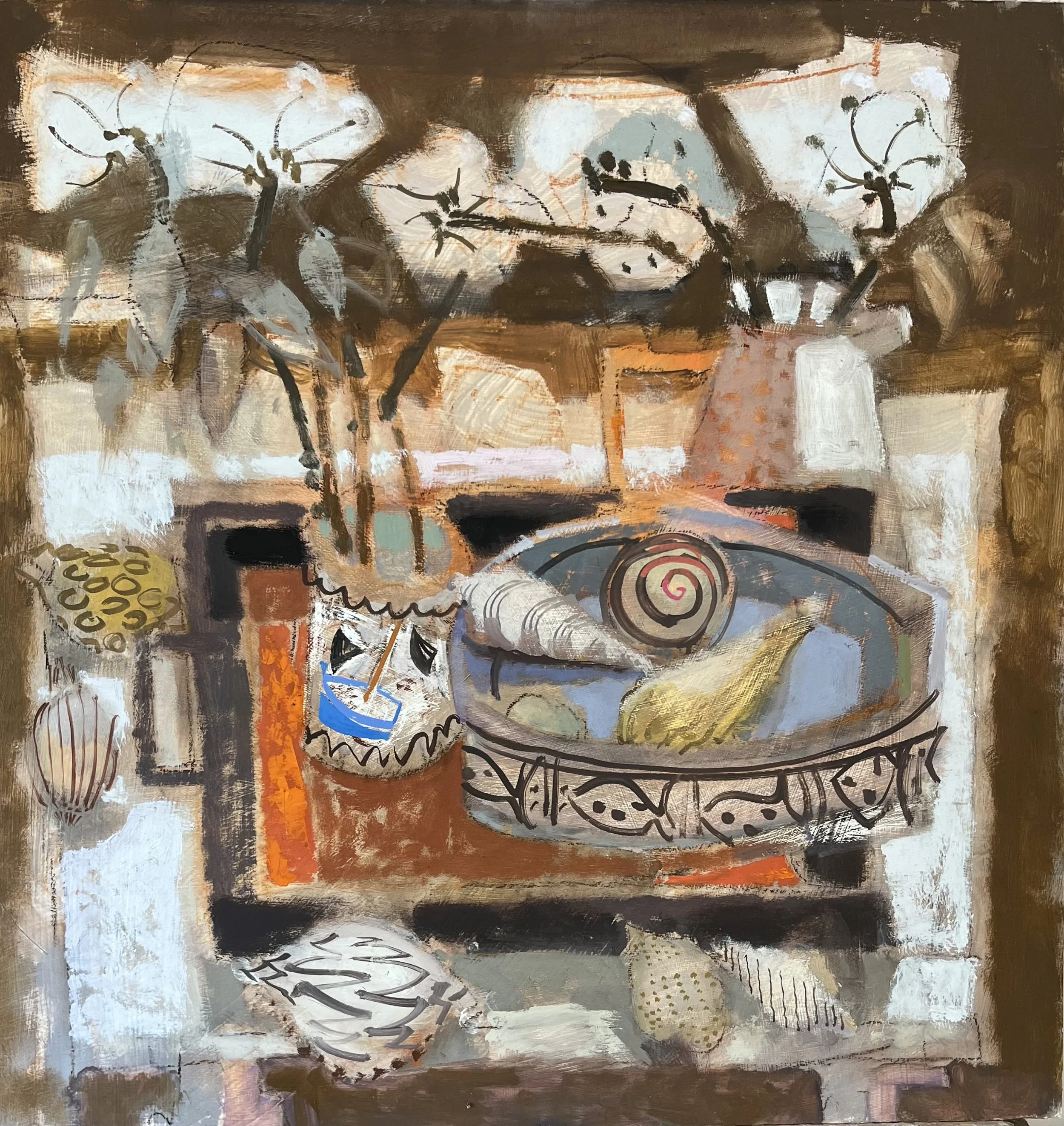Shells Oil on Board . 