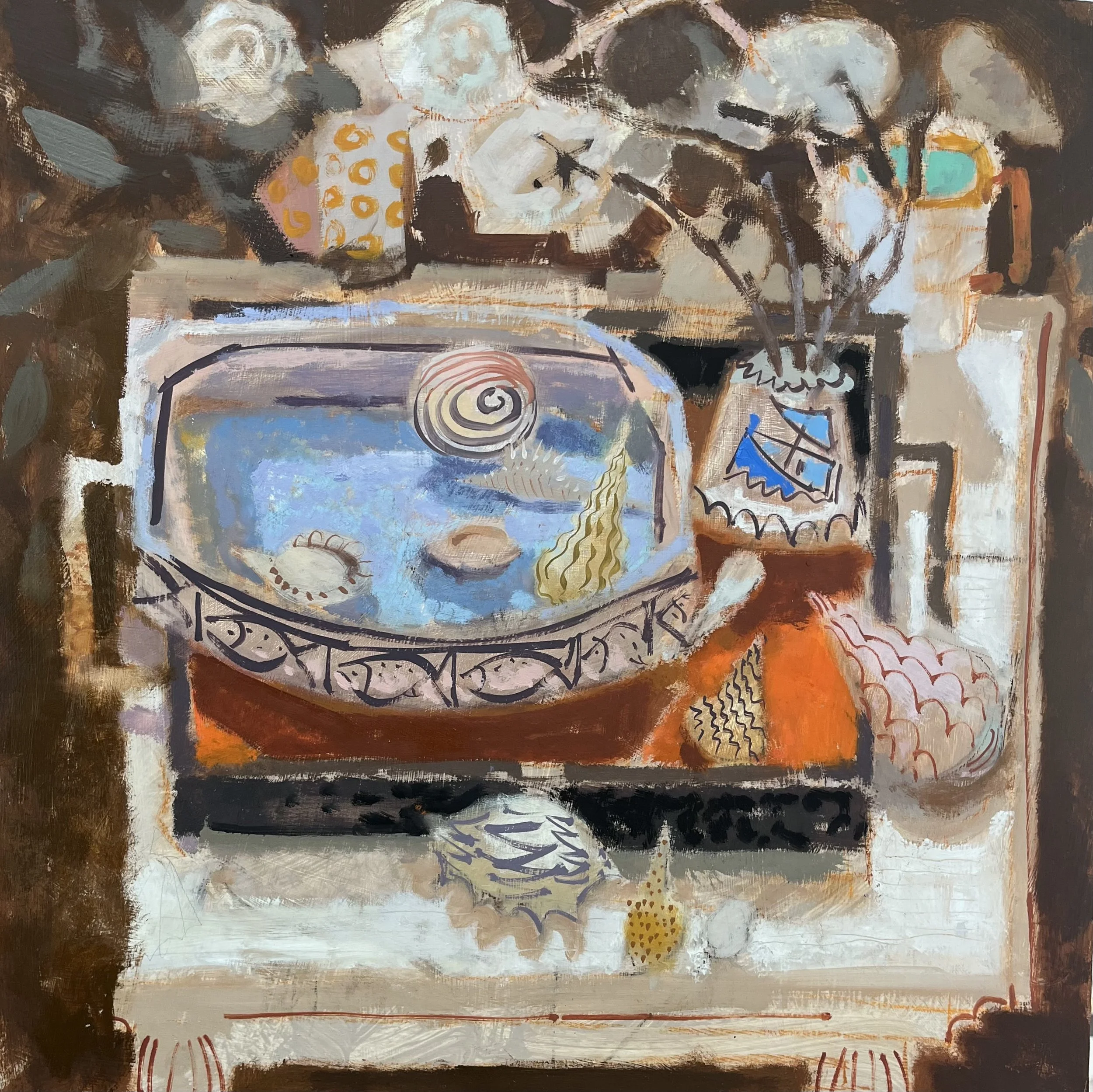 Shell 2 Oil on Board 