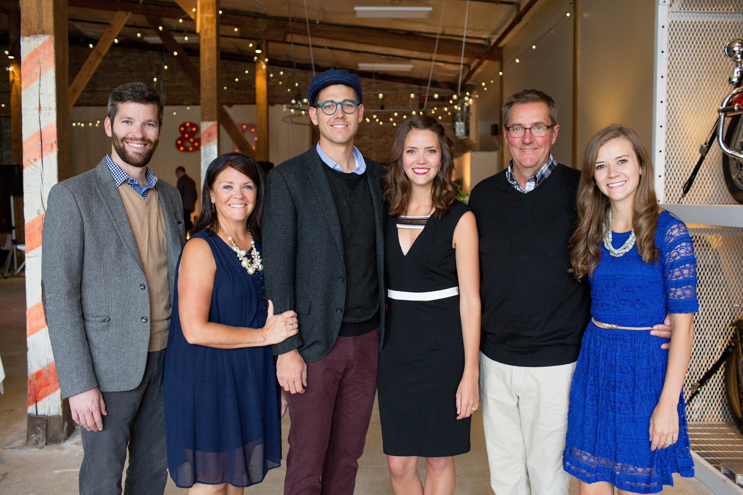 The team (and the sisters' husbands - Greg & Danny)