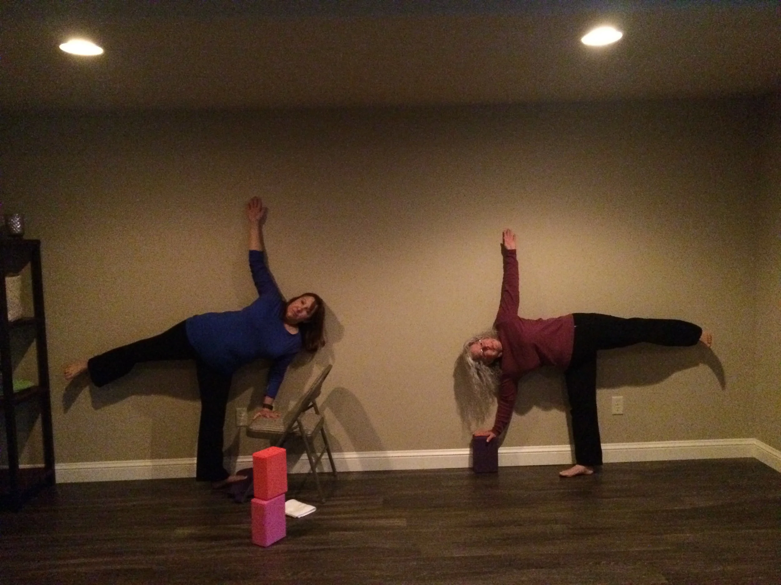 Wednesday F & F Class - Ardha Chandrasana (Half Moon Pose) - Adapted Using Props