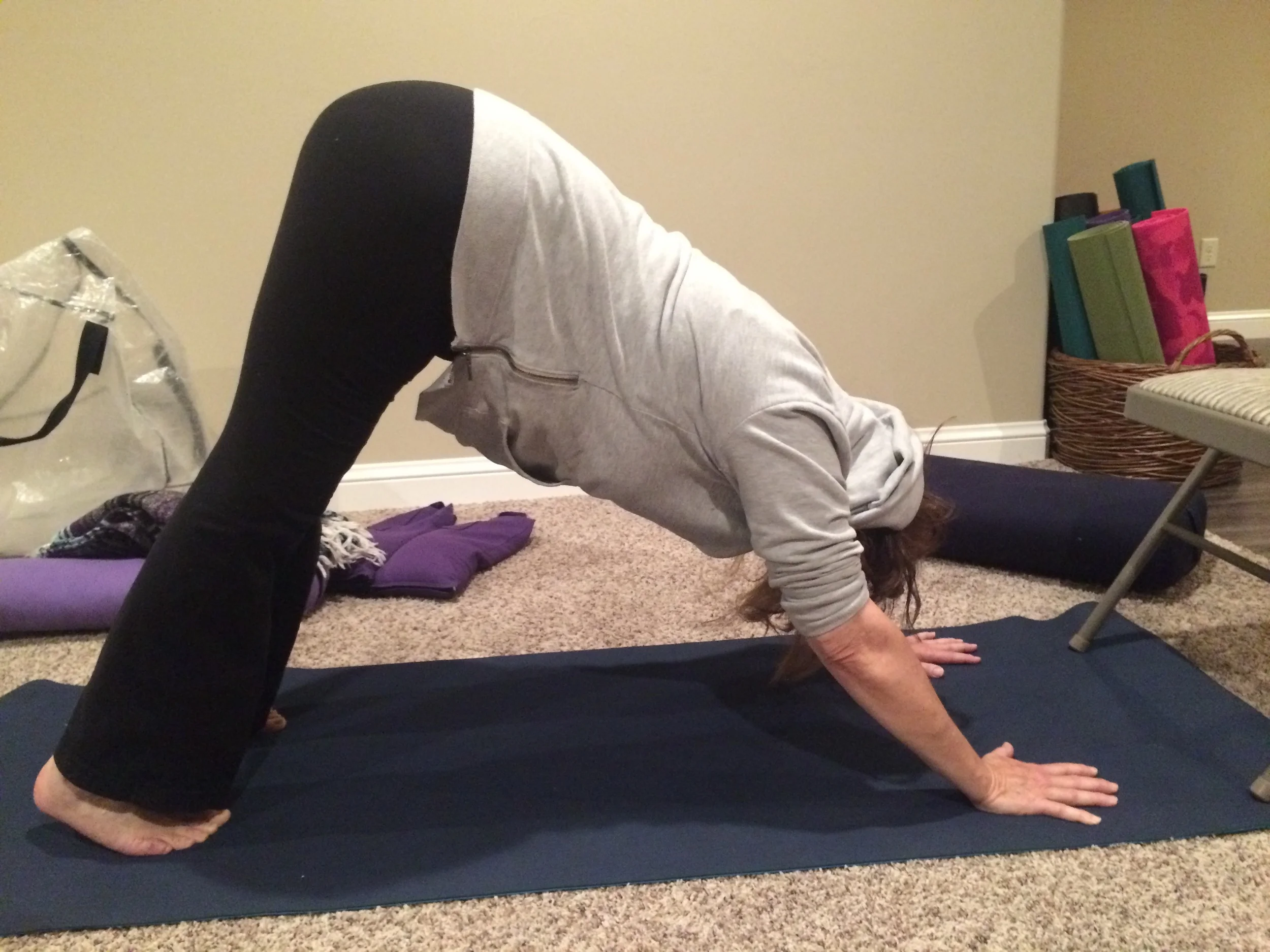 Adaptive Student in Downward Facing Dog