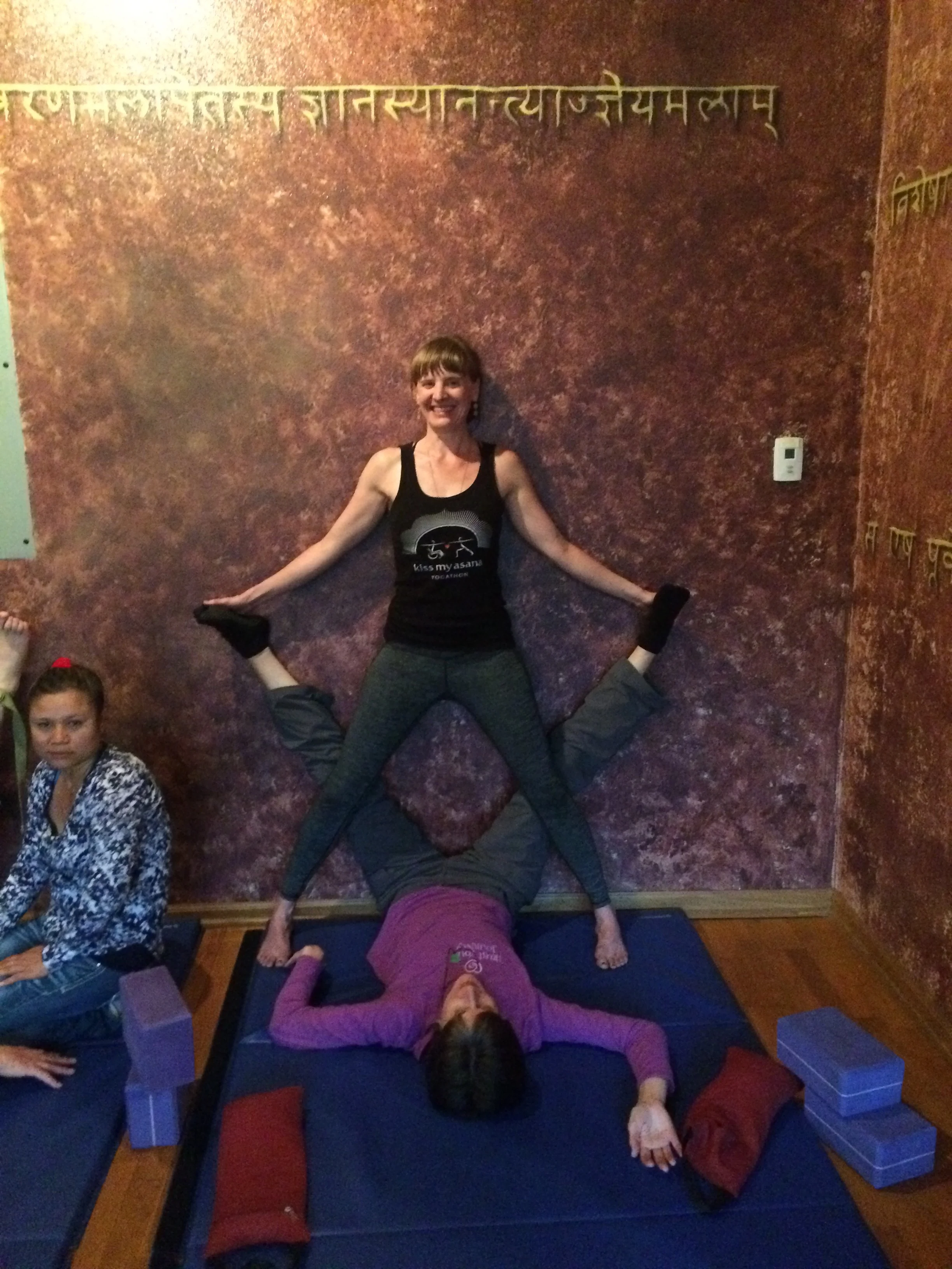 Adaptive Yoga Class, YOGAdapt, Assistant Jana Bozeman, Samadhi Yoga Center, Denver - May 2016